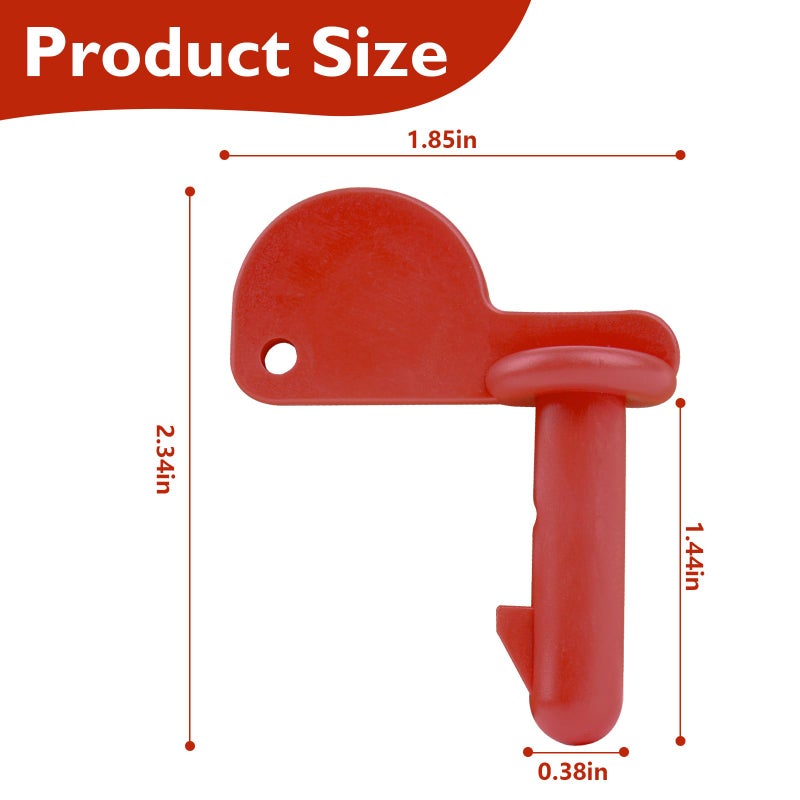 superbobi Trailer Hitch Pin Fits Peg Perego John Deere Farm Power Pull Turf Tractor Loader, Red Coupling Hitch Pin Replacement - Image 2